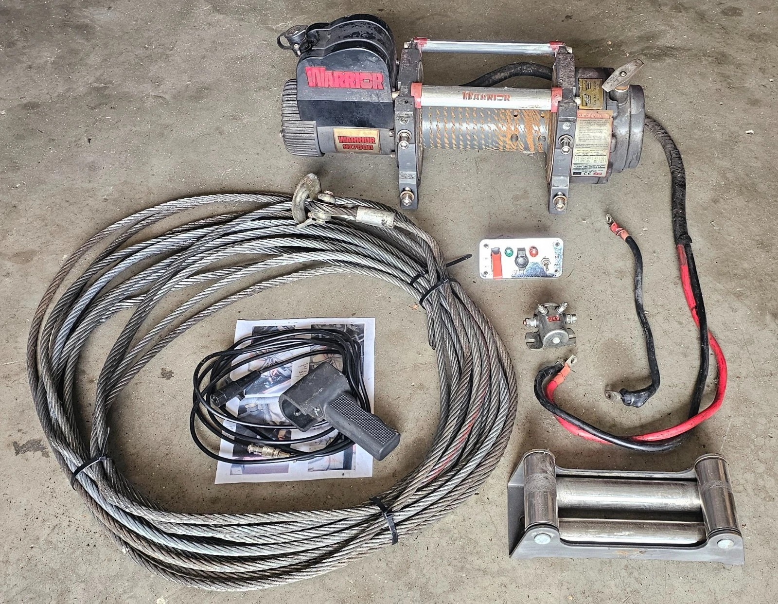 Warrior S17500 (7.9 ton) 12 volt electric winch — photo 2 of 5